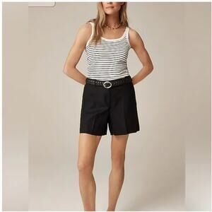 J Crew 6" Harbor Shorts S 4 6 Black NWT Bermuda CH876 J.Crew Travel Resort